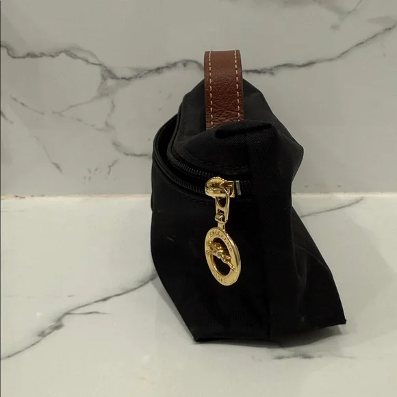Longchamp Le Pliage Black Nylon Cosmetics Case - Picture 3 of 6